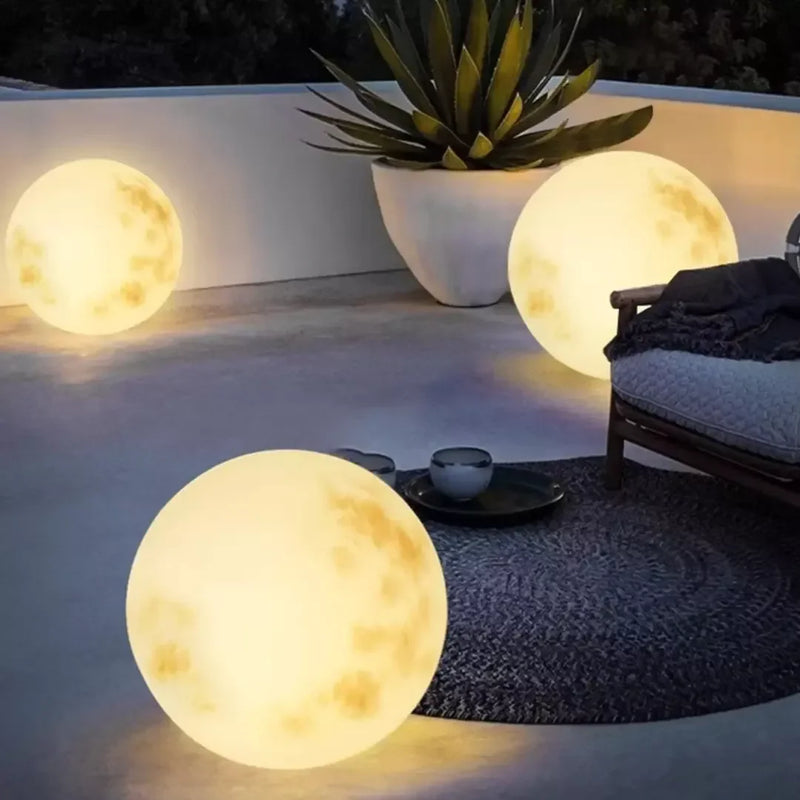 Luminária Solar Lua Cheia Decoração para Jardim Home Store