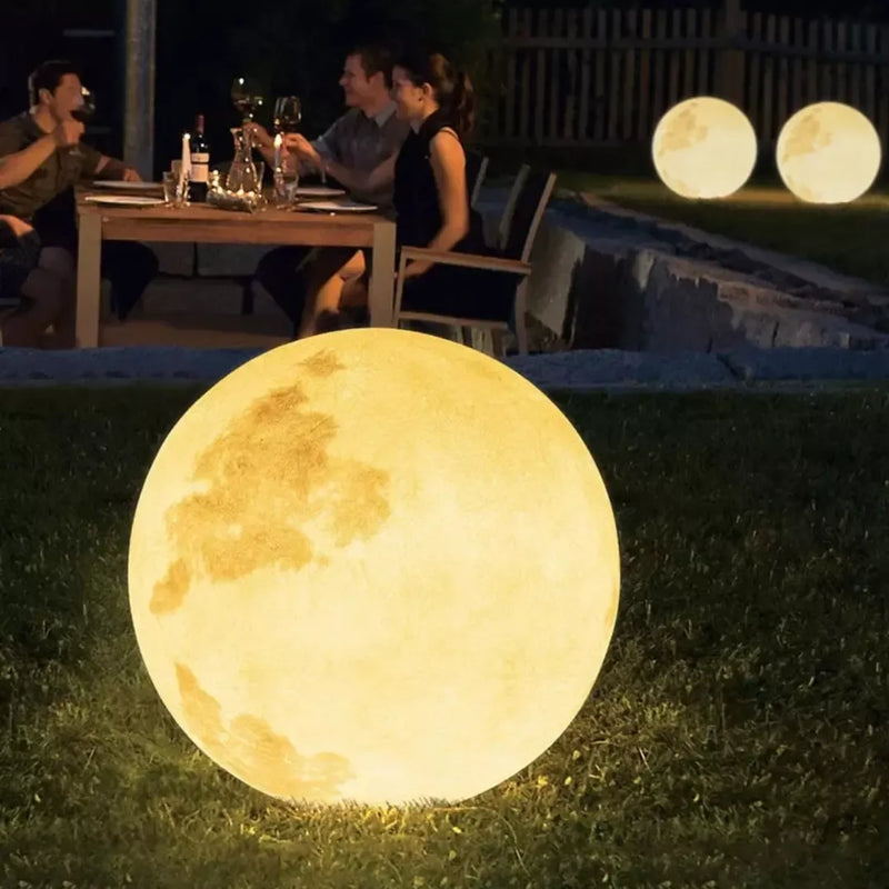 Luminária Solar Lua Cheia Decoração para Jardim Home Store