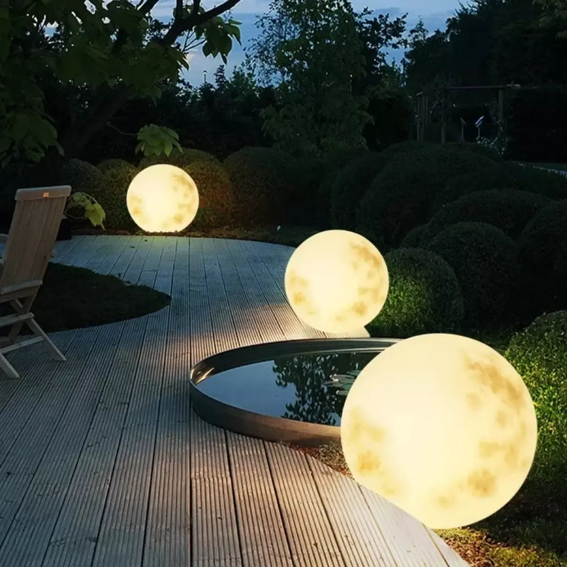 Luminária Solar Lua Cheia Decoração para Jardim Home Store