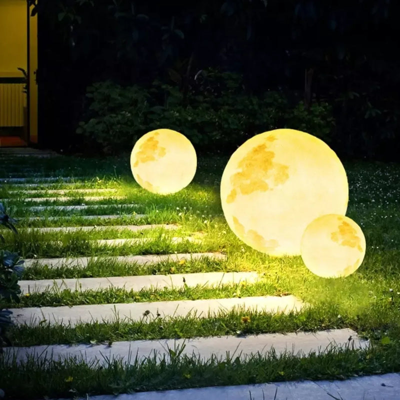 Luminária Solar Lua Cheia Decoração para Jardim Home Store