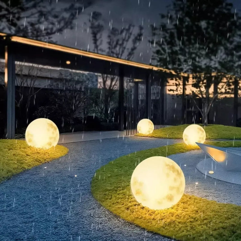 Luminária Solar Lua Cheia Decoração para Jardim Home Store