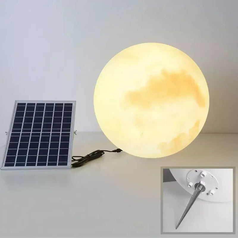 Luminária Solar Lua Cheia Decoração para Jardim Home Store