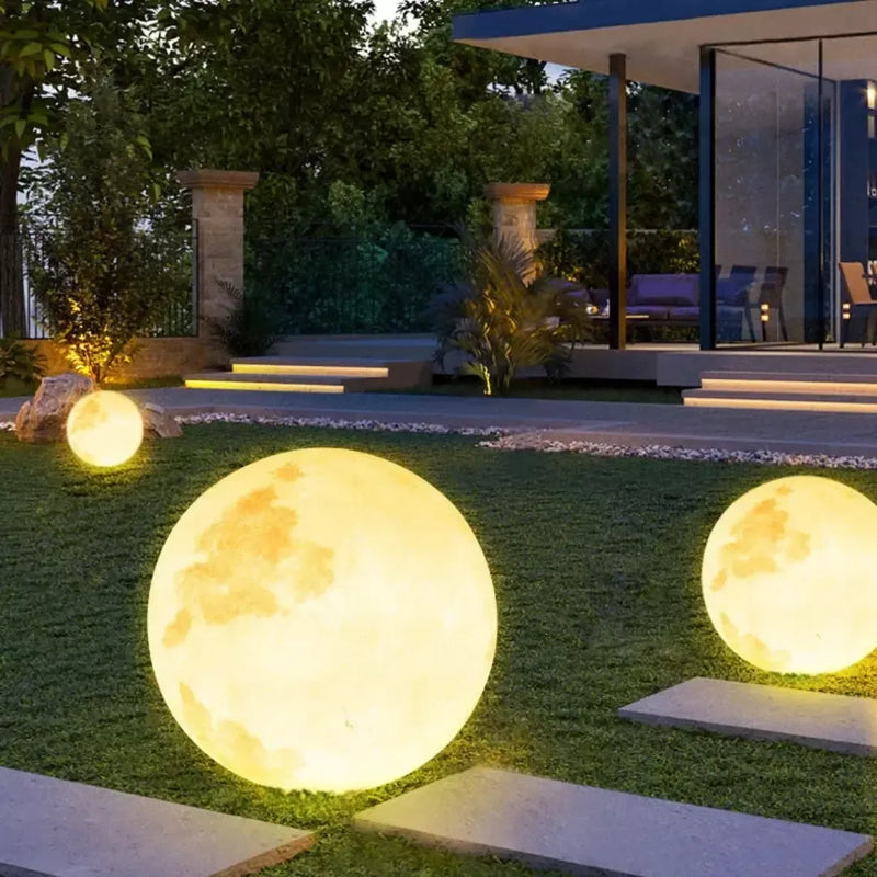 Luminária Solar Lua Cheia Decoração para Jardim Home Store