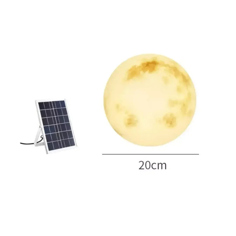 Luminária Solar Lua Cheia Decoração para Jardim Home Store