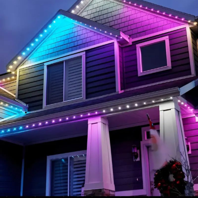 Luzes de LED Coloridas  com Controle Remoto e APP para Uso Interno e Externo