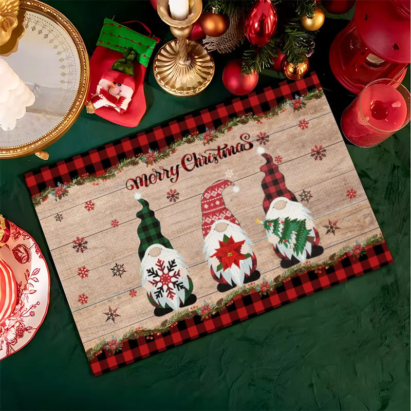 Jogo americano para mesa de Natal 4 peças - Home Store