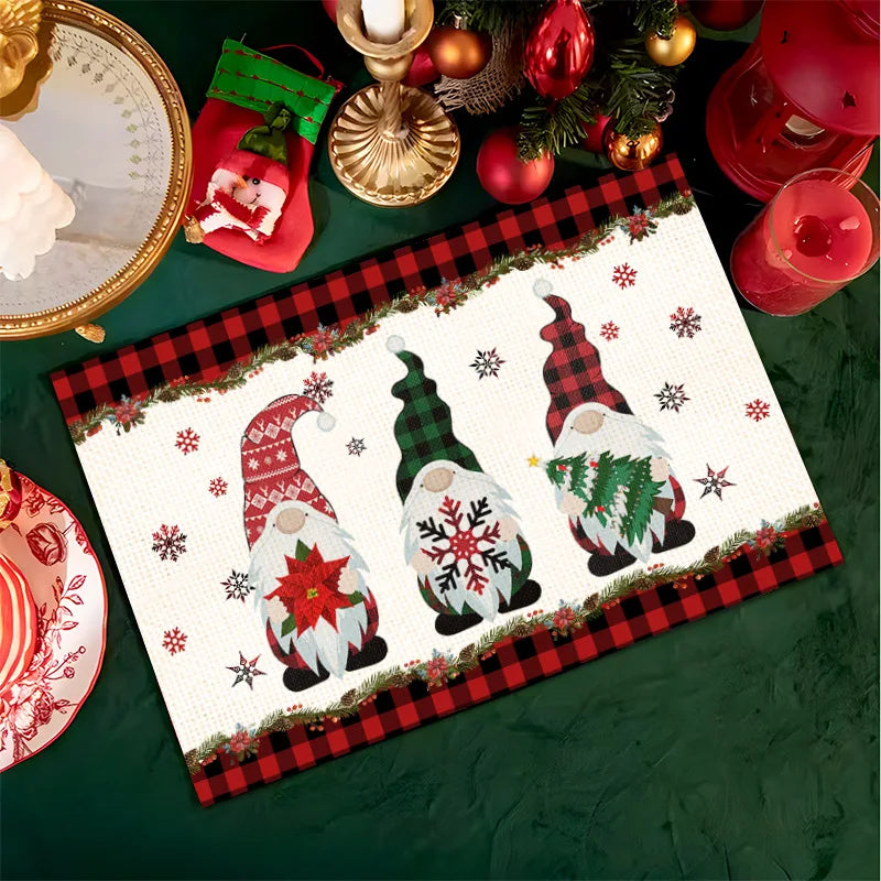 Jogo americano para mesa de Natal 4 peças - Home Store