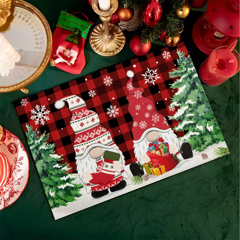 Jogo americano para mesa de Natal 4 peças - Home Store