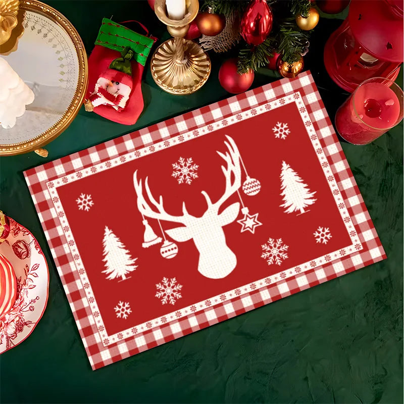 Jogo americano para mesa de Natal 4 peças - Home Store