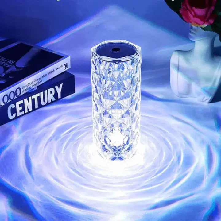 Luminária de Luxo Cristal Light 16 Cores - Toque Sensível + Controle Remoto