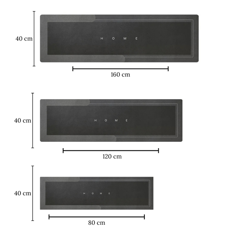 Tapete Para Cozinha Antiderrapante Absorvente